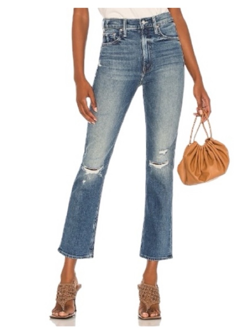 MOTHER Superior High Waisted Rider Ankle Jeans Far Beyond the Sky Size 25
